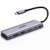 Порт-репликатор (хаб) Ugreen 70411 6-in-1 док-станция HDMI 2*USB3.0 TF PD 100W