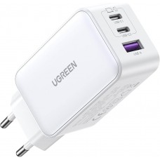 Зарядное устройство - адаптер питания UGREEN CD244 65W (3 порта 2C + 1A) (15334) белое