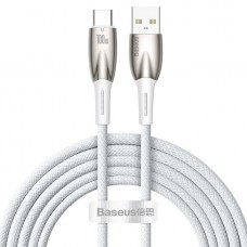 Кабель Baseus Glimmer Series Fast Charging USB - Type-C 100W 2 метра белый CADH000602
