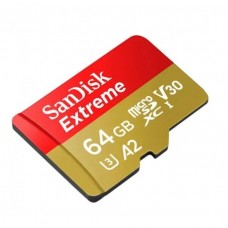 Карта памяти SanDisk Extreme For Action Cams and Drones 64GB C10 UHS-I U3 V30 R170 W80