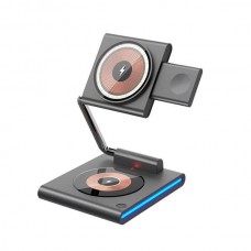 Беспроводное зарядное - подставка для телефона часов наушников WiWU WI-W023 3 in 1 wireless charger