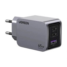 Зарядное устройство адаптер питания Ugreen X755 Nexode Pro 65W 3 порта (25871) серый