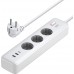 Удлинитель - зарядное устройство UGREEN CD286 30W 3 AC Power Strip with Master Switch (25357)