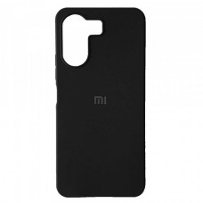 Чехол накладка Silicone Case Full для Xiaomi Poco C65 черный