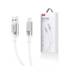 Кабель силиконовый 6 ампер 120вт - XO NB251 Liquid Silicone Rubber USB - Type-C 1м черный