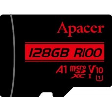 Карта памяти Apacer microSDXC 128GB UHS-I V10 A1 R100 AP128GMCSX10UB-RA