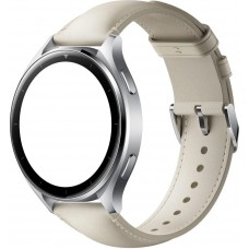 Ремешок сменный для смарт часов Xiaomi Watch White Leather Strap (BHR8038GL) кожа белый