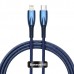 Кабель Baseus Glimmer Series Type-C - Lightning 1m CADH000003 синий