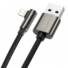 Кабель Baseus Legend Elbow USB - Lightning (1m) CALCS-A01 поворотный коннектор черный
