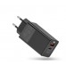 Сетевой адаптер питания - ЗУ Kuulaa 65W GaN KL-CD20 2 выхода USB + Type-C черный