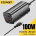 Зарядный адаптер - блок Essager ES-CD36 4 выхода 2C + 2U 100W черный