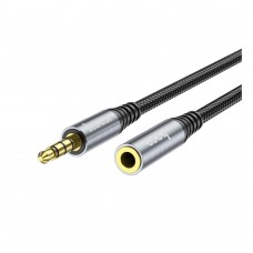 Кабель переходник Hoco UPA20 3.5mm мама - Mini-jack 3.5 mm папа 1 метр черный