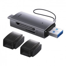 Кардридер Baseus Lite Series USB-A & Type-C to SD/TF Card Reader WKQX060113