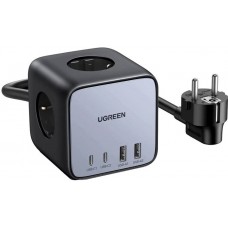 Зарядный адаптер - блок питания 4 порта UGREEN CD268 65W DigiNest Cube (2C2A) (UGR-60113)