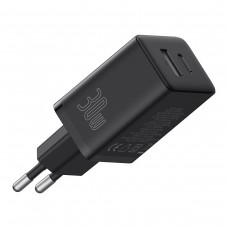 Блок питания - зарядный адаптер Baseus Cube Fast Charger 2 порта C + U 30W (P10111404113-00) черный