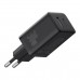 Блок питания - зарядный адаптер Baseus Cube Fast Charger 2 порта C + U 30W (P10111404113-00) черный