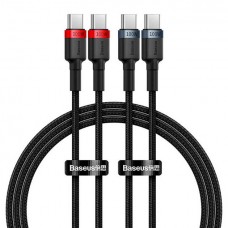 Кабели - набор из 2 штук - Baseus Cafule Type-C to Type-C 100W 2 метра (2pcs)
