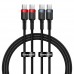 Кабели - набор из 2 штук - Baseus Cafule Type-C to Type-C 100W 2 метра (2pcs)