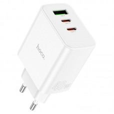 Зарядный адаптер - блок питания 3 порта 40 вт HOCO C126a Pure power 3-port 40w