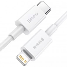Кабель Baseus Superior Series Type-C to Lightning PD 20W 1 метр (CATLYS-A02) белый