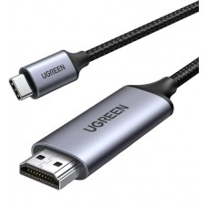 Кабель адаптер UGREEN MM142 USB-C to HDMI Male Cable Aluminum Shell 1.5 метра