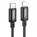 Кабель HOCO x91 усиленный  3 метра Type-C - iPhone (Lightning) черный