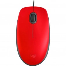 Мышка проводная Logitech M110 Silent (910-005489, 910-006759) красная