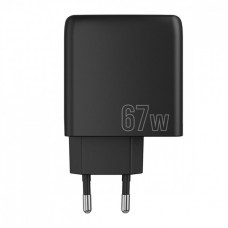 Зарядное устройство Proove Shot GaN 67W (2 Type-C + 1 USB) черное (WCSG67120001)