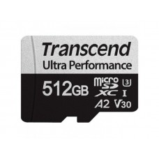 Карта памяти Transcend 512 GB microSDXC 10 UHS-I (U3) + SD-adapter (TS512GUSD340S)