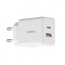 Зарядное устройство Baseus 30W Cube Fast Charger 2 выхода C + U белое (P10111404213-00)