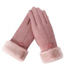 Перчатки женский теплые Fashion Gloves розовые