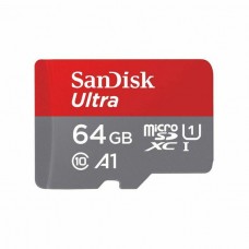 Карта памяти SanDisk 64GB microSDXC Ultra UHS-I U1 A1 Class 10 (SDSQUAB-064G-GN6IA)