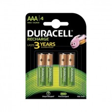Аккумулятор Duracell Recharge DC2400 AAA (HR03) 750mAh Ni-MH упаковка 4штуки (блистер)