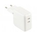 Зарядное устройство - блок адаптер Foxconn Dual Type‑C PD 25W + 25W Total 50W