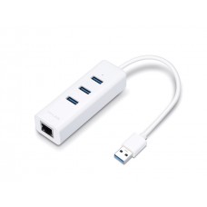 Хаб - адаптер USB 3.0 на rj-45 lan + 3 порта юсб TP-Link UE330 Gigabit