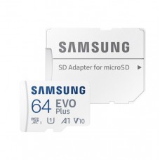 Карта памяти Samsung EVO PLUS MicroSD 64GB Class 10 + ad (MB-MC64KA/EU) R/W 130 Mb/s