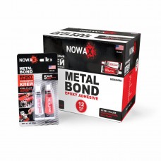 Клей эпоксидный двухкомпонентный Nowax Metal Bond 20 грамм стальной