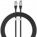 Кабель усиленный Baseus CoolPlay Type-C - Lightning 1 метр (CAKW000001) черный