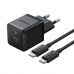 Быстрое зарядное комплект с кабелем Baseus Palm Fast Charger C+U 30W EU Cluster Black