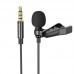 Петличный микрофон - проводной BOROFONE BFK11 Elegant lavalier microphone 3.5mm черный