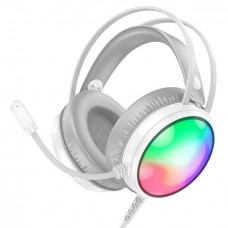 Наушники проводные - игровая гарнитура BOROFONE Bo108 Flame GAMING with mic  белая