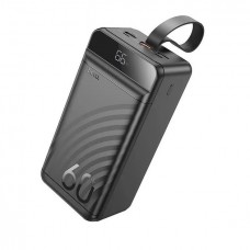 Портативная батарея Hoco J123C 60 000mAh акб с лампой with LCD and LED lamp 22.5w