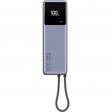 Внешний АКБ Xiaomi 10000mAh 165W Integrated Cable со встроеным кабелем (BHR9361GL) серый