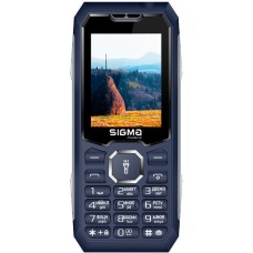 Кнопочный телефон  Sigma mobile X-Style 341 BRO TYPE-C синий
