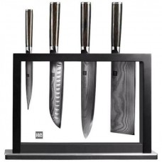 Набор кухонных ножей Xiaomi Huo Hou Damascus Kitchen Knife Set (HU0073) 4 штуки + подставка