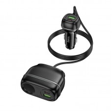 Разветвитель авто прикуривателя - зарядный адаптер HOCO Z59A Rank 96W (2C2A) cigarette lighter slot car charge