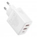 Зарядное устройство - адаптер питания на 3 порта - Baseus Cube GaN5 2U+C 30W белый