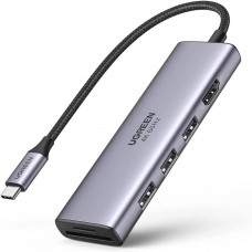 Мультипортовый адаптер - хаб UGREEN 6-in-1 USB-C Hub Premium (60383)