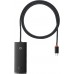 Хаб разветвитель мультипортовый адаптер Baseus Lite Series USB-C - 4*USB-A 3.0 + USB-C (WKQX030401) черный