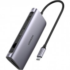 Хаб - адаптер мультипортовый UGREEN 9-in-1 HDMI Ethernet USB-C Hub (40873)